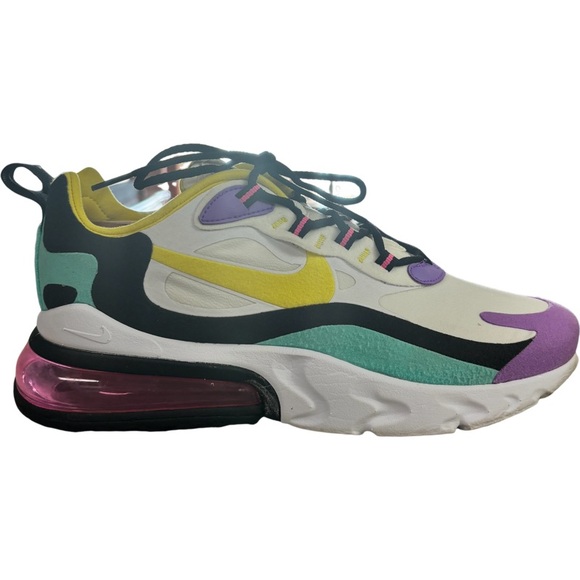 Nike Air Max 270 React AO4971-101 Geometric Abstract Shoes Mens US